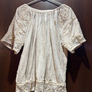 Lucky Brand shirt, size large, off white/cream